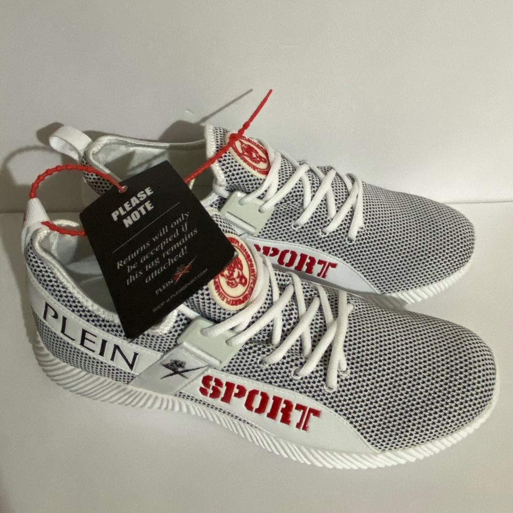 PHILIPP PLEIN HI-TOP SNEAKERS “Carter” white